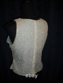 Marilyn Monroe Owned Worn Sleeveless Pearl Beaded Top friend Sydney Guilaroff