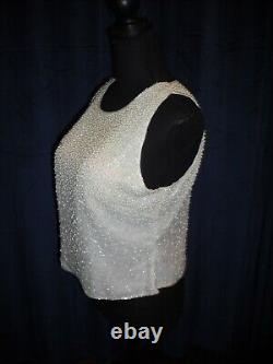 Marilyn Monroe Owned Worn Sleeveless Pearl Beaded Top friend Sydney Guilaroff