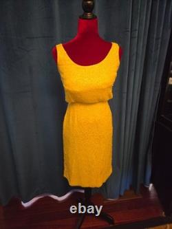 Marilyn Monroe Owned Worn Sleeveless Yellow & Sequin Dress from Sydney Guilaroff