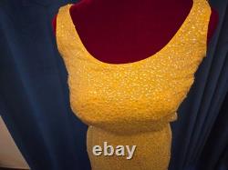 Marilyn Monroe Owned Worn Sleeveless Yellow & Sequin Dress from Sydney Guilaroff Marilyn Monroe Owned Worn Sleeveless Yellow & Sequin Dress from Sydney Guilaroff