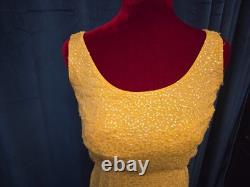 Marilyn Monroe Owned Worn Sleeveless Yellow & Sequin Dress from Sydney Guilaroff