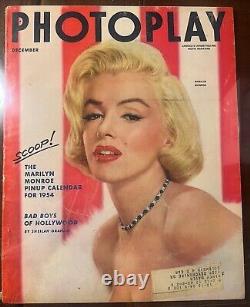 Marilyn Monroe Photoplay 12/53 Color Photo Cover Magazine Great Photo Nice Copy