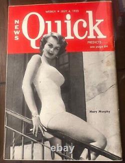 Marilyn Monroe Tempo 7/4/55 Color Cover Mini Mag Great Photo Super Nice Copy