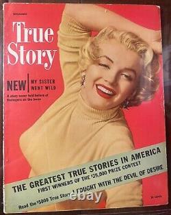 Marilyn Monroe True Story 11/51 Color Photo Cover Magazine Great Photo Nice Copy