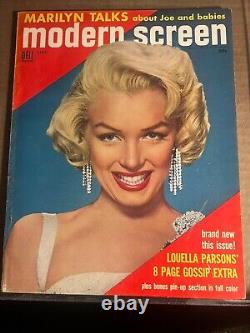 Marilyn Monroe -modern Screen 09/54 -great Color Photo Cover Magazine! Nice