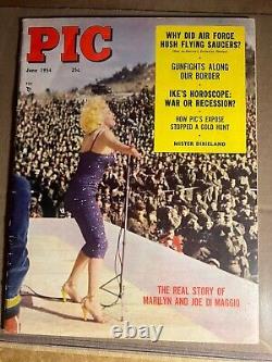 Marilyn Monroe -pic Magazine 06/54 -great Color Photo Cover Magazine! Nice