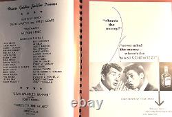 Martin & Lewis Orig. 1955 Friars Club Roast Golden Jubilee Dinner Program