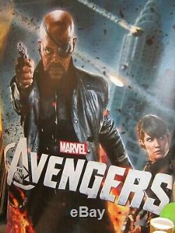 Marvel AVENGERS 2012 Original DS 5X8' TWO Vinyl Movie Theater Lobby Banner Set