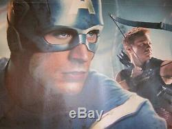 Marvel AVENGERS 2012 Original DS 5X8' TWO Vinyl Movie Theater Lobby Banner Set