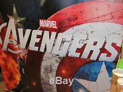 Marvel AVENGERS 2012 Original DS 5X8' TWO Vinyl Movie Theater Lobby Banner Set