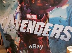 Marvel AVENGERS 2012 Original DS 5X8' TWO Vinyl Movie Theater Lobby Banner Set