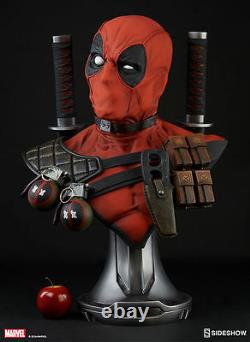 Marvel Sideshow Deadpool 11 Scale Bust Statue Figure Prop Replica X-force X-men