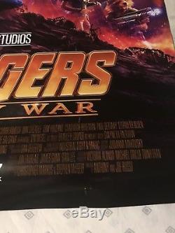 Marvel Studios Avengers Infinity War Original Double Sided 27x40 Movie Poster
