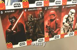 McDonalds Star Wars Game Sheet card Rise of Skywalker child kids 13 x 8.5