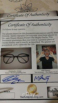 Mighty Ducks Matt Daugherty Averman movie prop glasses worn in movie