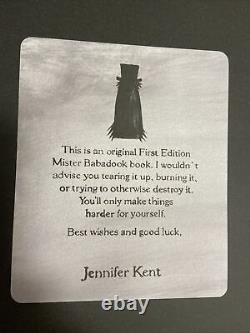 Mister BABADOOK Pop-Up Book with Original Box First Edition Rare Limited Kent