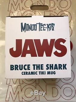 Mondo JAWS Tiki Mug 2019 SDCC Exclusive & Swim Swizzle Stick LIMITED 200