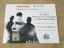 Mother/Android Georgia Chloë Grace Moretz Map with Handwritten Notes Movie Prop