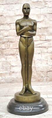 Movie Memorabilia Oscar Trophy Bronze Statue Home Decor Art Piece Gift Deal NR