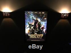 Movie Poster Light box Display Frame Cinema Light Up Home Theater Sign. Large