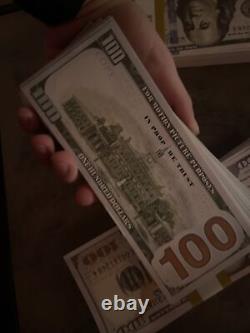 Movie Prop $ REPLICA Money QTY500 Bills! 50K Best Quality, USA SHIP LOT OF $50K
