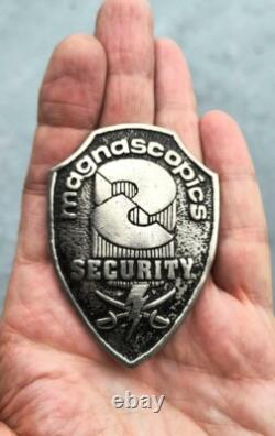 Movie prop badge- Magnascopic Security- Memoirs of an Invisible Man-Chevy Chase