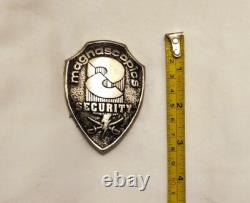 Movie prop badge- Magnascopic Security- Memoirs of an Invisible Man-Chevy Chase