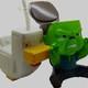 NEW Minecraft Movie Chicken Jockey Zombie Cinemark Popcorn Bucket + Drink Cup