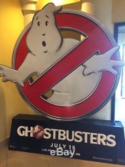 NIB Original 2016 Ghostbusters Movie Theater Standee Cardboard Cutout 98 Tall
