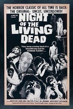 NIGHT OF THE LIVING DEAD CineMasterpieces 1SH ORIGINAL MOVIE POSTER 1969R