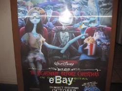 NIGHTMARE BEFORE CHRISTMAS 3D RR2008 RARE Original LENTICULAR 27x40 Movie Poster