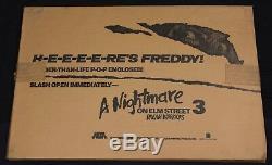 NIGHTMARE ON ELM STREET 3 DREAM WARRIORS 1987 Original Standee Display Freddy
