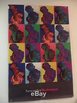 New Order Vintage Poster Used 24 X 36 substance Joy division Technique trance