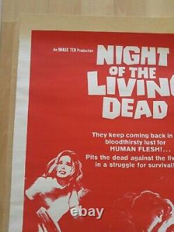 Night Of The Living Dead Original Poster One Sheet George Romero Horror Cult