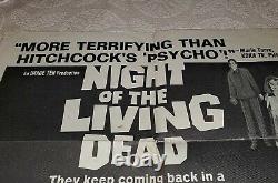Night of the Living Dead Rare Original International One Sheet Movie Poster 1968