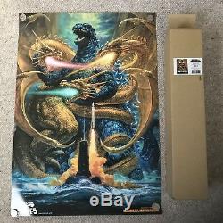 Noriyoshi Ohrai Godzilla B2 Poster Vintage Toho Studios Film Japan Kaiju Ghidora