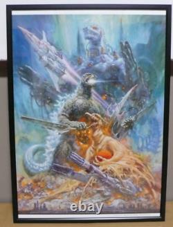 Noriyoshi Ohrai Mecha Godzilla A2 Print Vintage Toho Studios Kaiju 1993 Japan