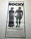 ORIGINAL 1977 Australian Rocky daybill movie poster Sylvester Stallone unused