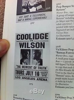 ORIGINAL Pulp Fiction Prop Poster with Original Auction Catalog, Willis, Tarantino