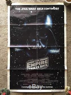 ORIGINAL Star Wars THE EMPIRE STRIKES BACK 1979 Advance MOVIE POSTER