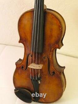 Old vintage violin USED IN A FILM Italian gold color SALE HELPS ORCHESTRA