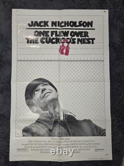 One Flew Over the Cuckoo's Nest 1975 27x41 Pre-Academy Award Movie Poster