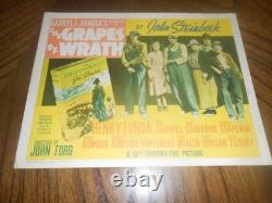 Original 1940 Title Lobby Card for the Grapes of Wrath-very good condition
