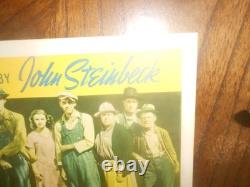 Original 1940 Title Lobby Card for the Grapes of Wrath-very good condition