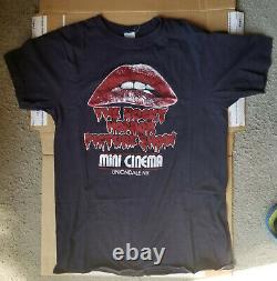 Original 1978 Rocky Horror t-shirt, faded black, Uniondale Mini-Cinema, S, $100