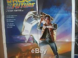 Original'BACK TO THE FUTURE'1985 27x41movie poster Michael J. Fox Very nice