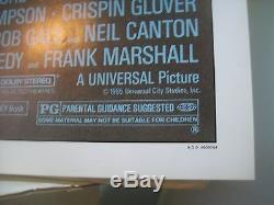 Original'BACK TO THE FUTURE'1985 27x41movie poster Michael J. Fox Very nice