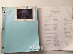 Original CLOSE ENCOUNTERS OF THE THIRD KIND shooting script + Unit list