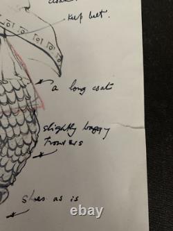 Original David Ffolkes Signed Costume Design Alexander the Great 1956 Movie