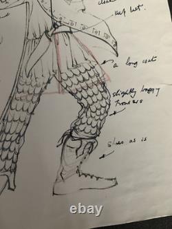 Original David Ffolkes Signed Costume Design Alexander the Great 1956 Movie